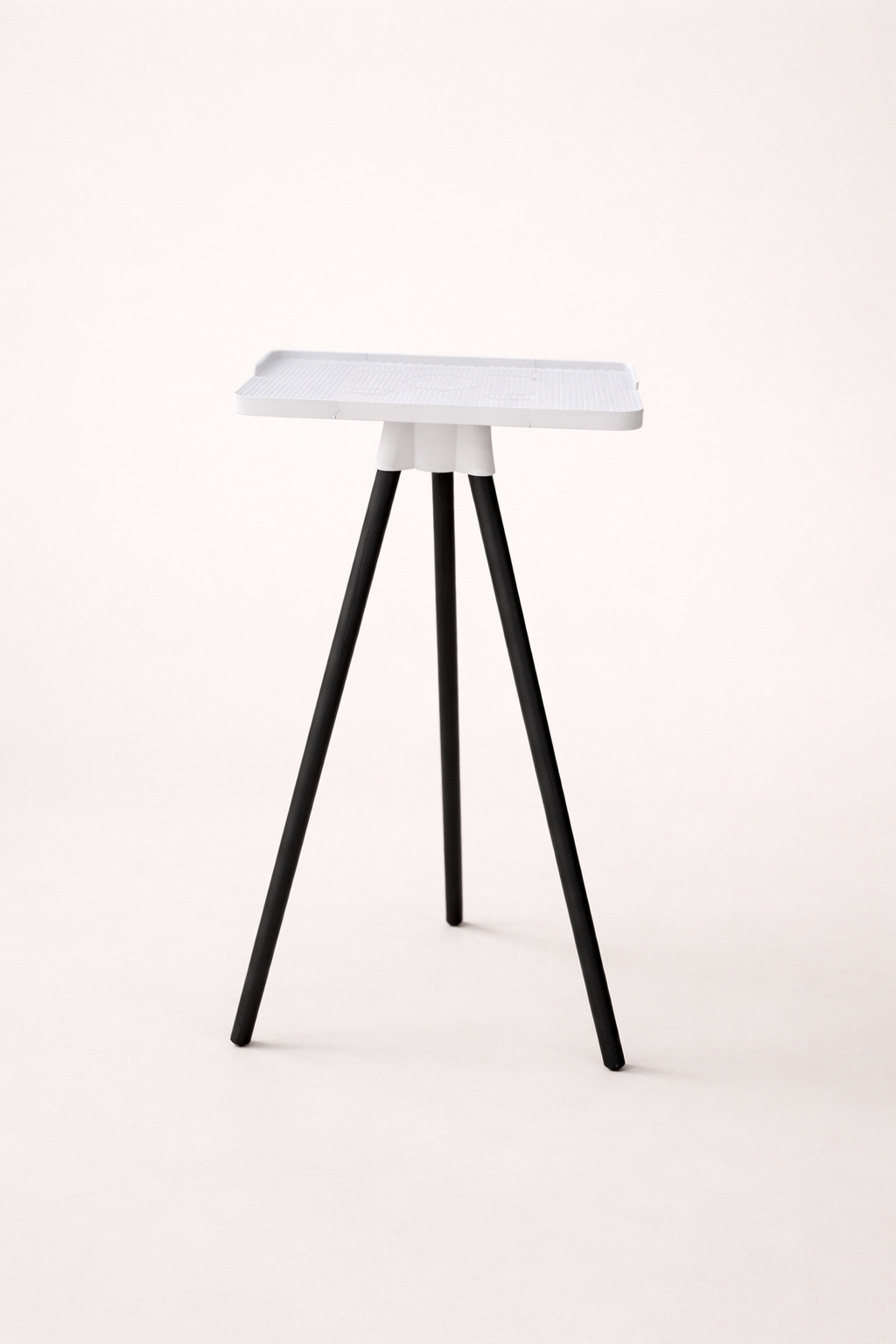 Indoor Cycling Desk — White Tray / Black Legs