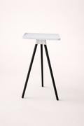 Indoor Cycling Desk — White Tray / Black Legs