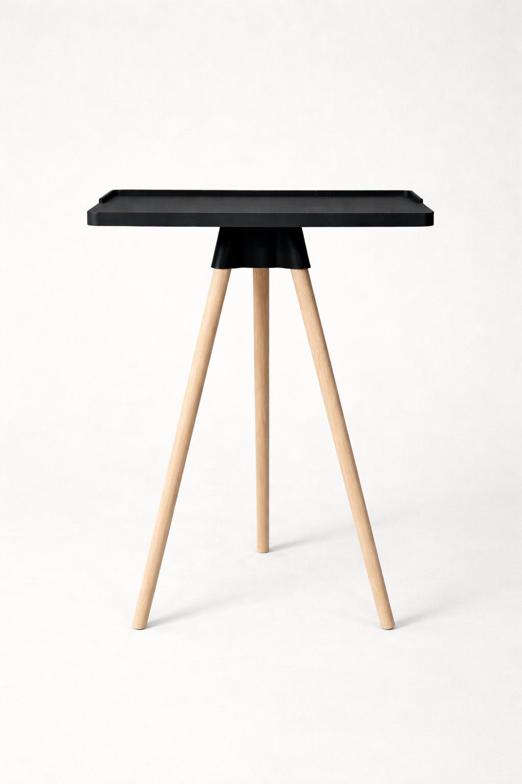 Indoor Cycling Desk: Laptop Stand, Maine Oak Legs, Perfect for Zwift, Home Gym