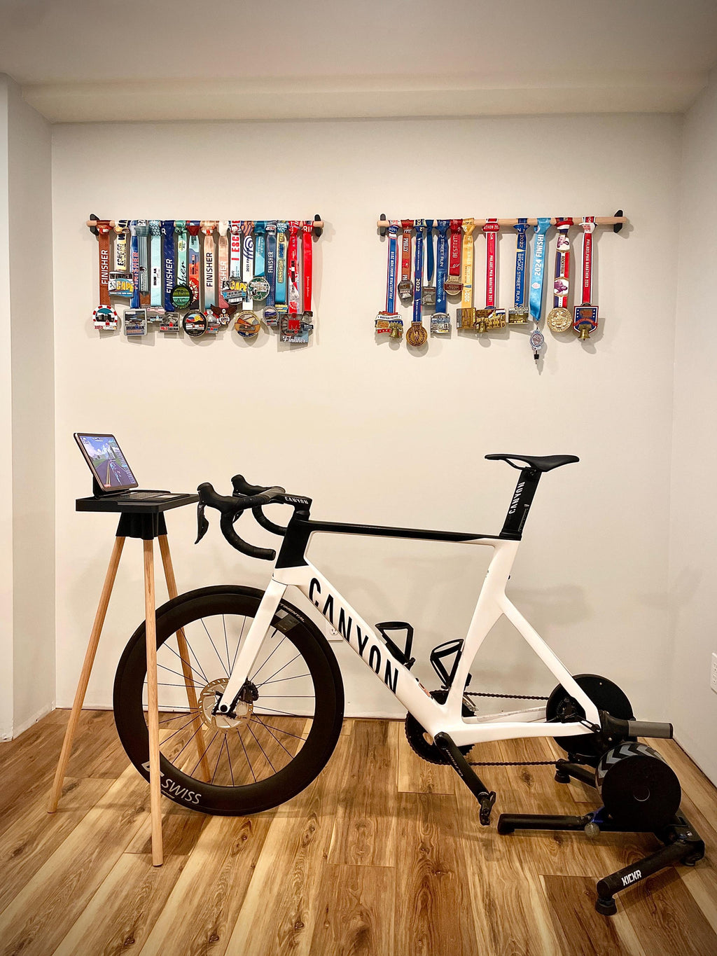 Minimalist Oak Medal Holder | Sustainable Display for Your Achievements