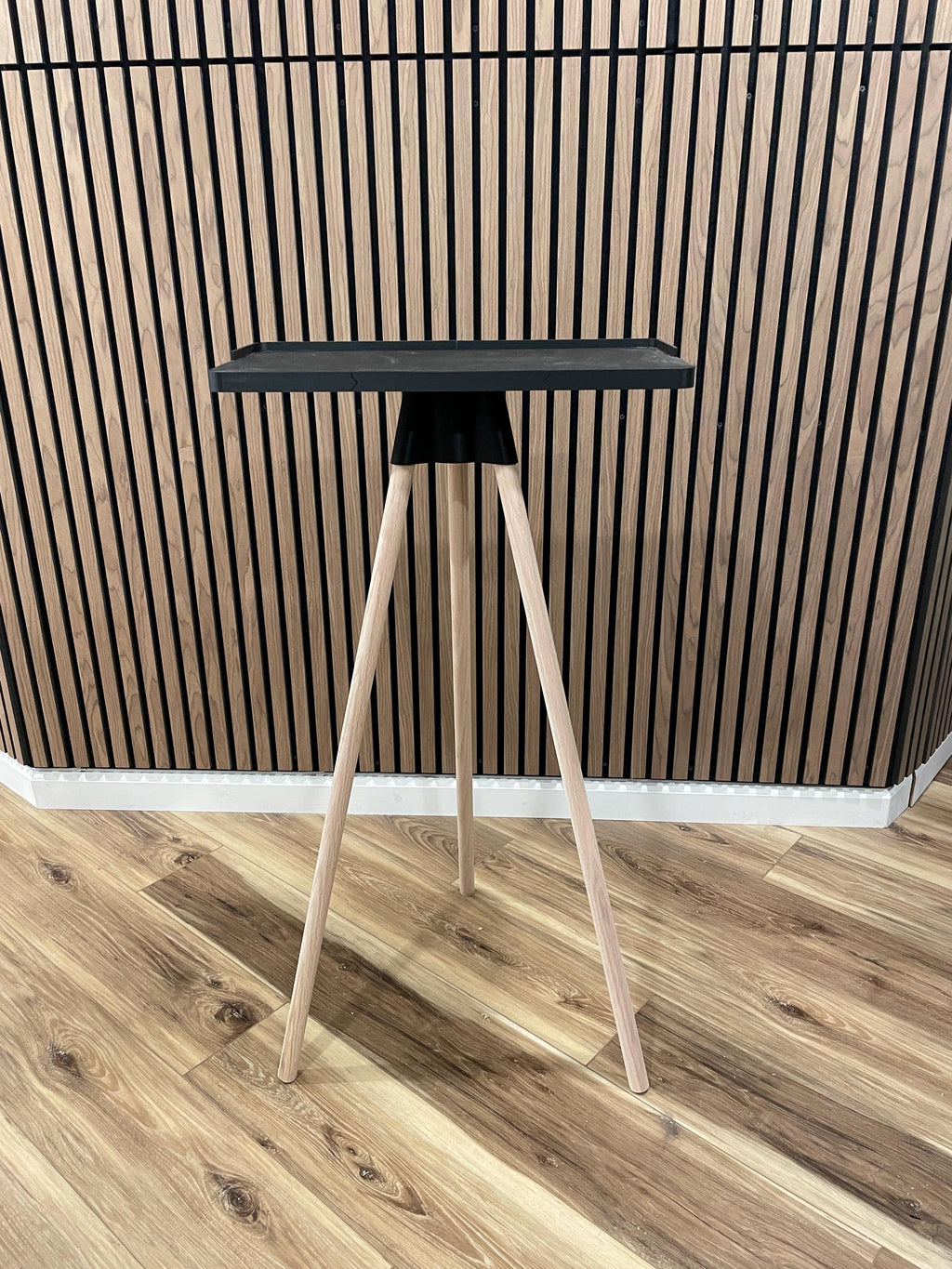 Indoor Cycling Desk: Laptop Stand, Maine Oak Legs, Perfect for Zwift, Home Gym