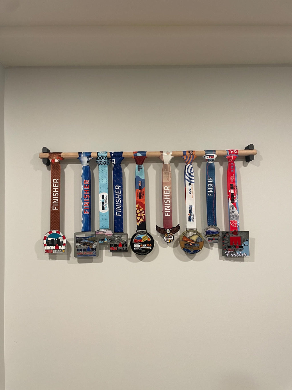 Minimalist Oak Medal Holder | Sustainable Display for Your Achievements