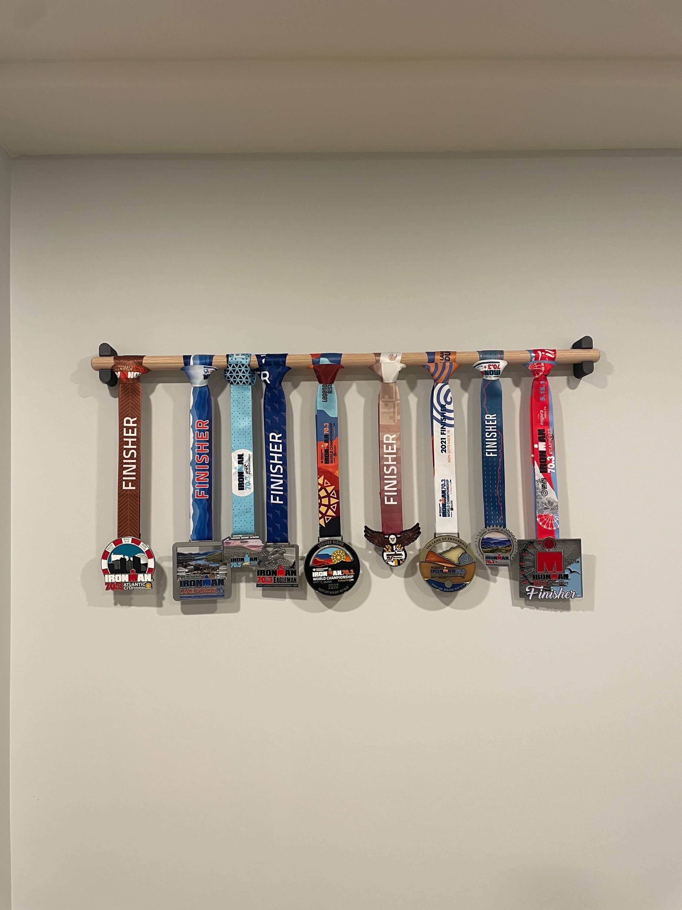 Minimalist Oak Medal Holder | Sustainable Display for Your Achievements