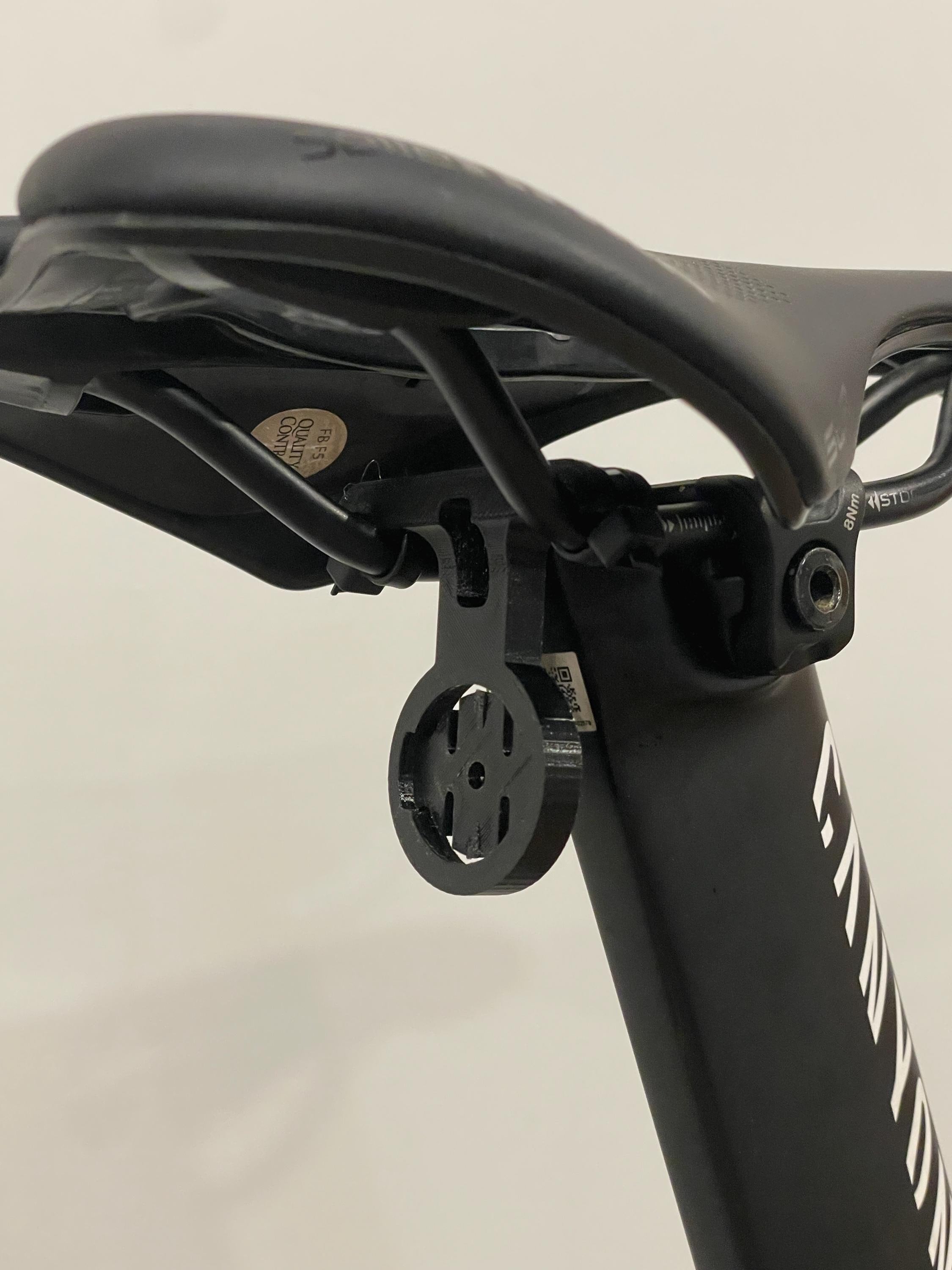 3D Printed Garmin Varia Radar Saddle Mount - PETG Cycling Accessory